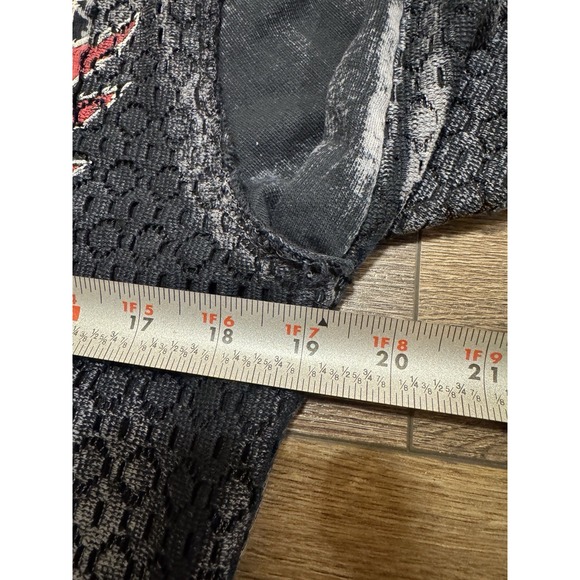 Y2K Women's Size Medium Affliction Full Zip Sweatshirt Black Biker Double Side - Picture 5 of 7